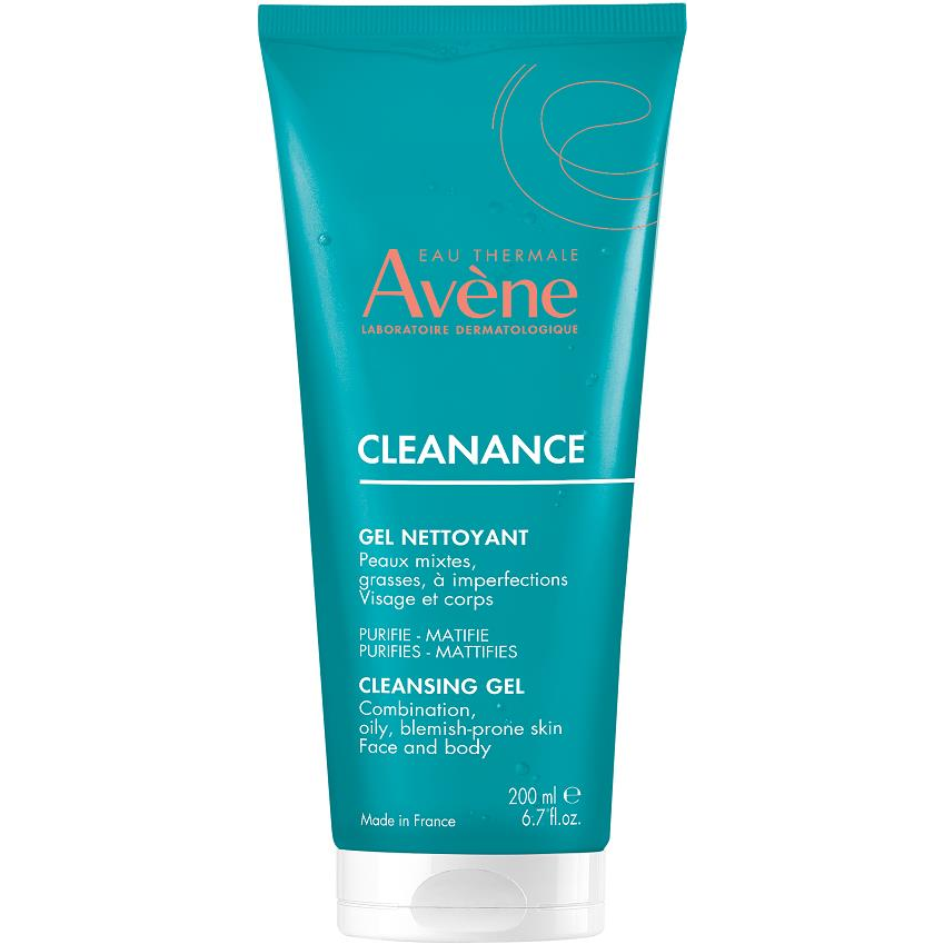 AVENE Cleanance tisztító gél pattanásokra hajlamos érzékeny bőrre 200 ml