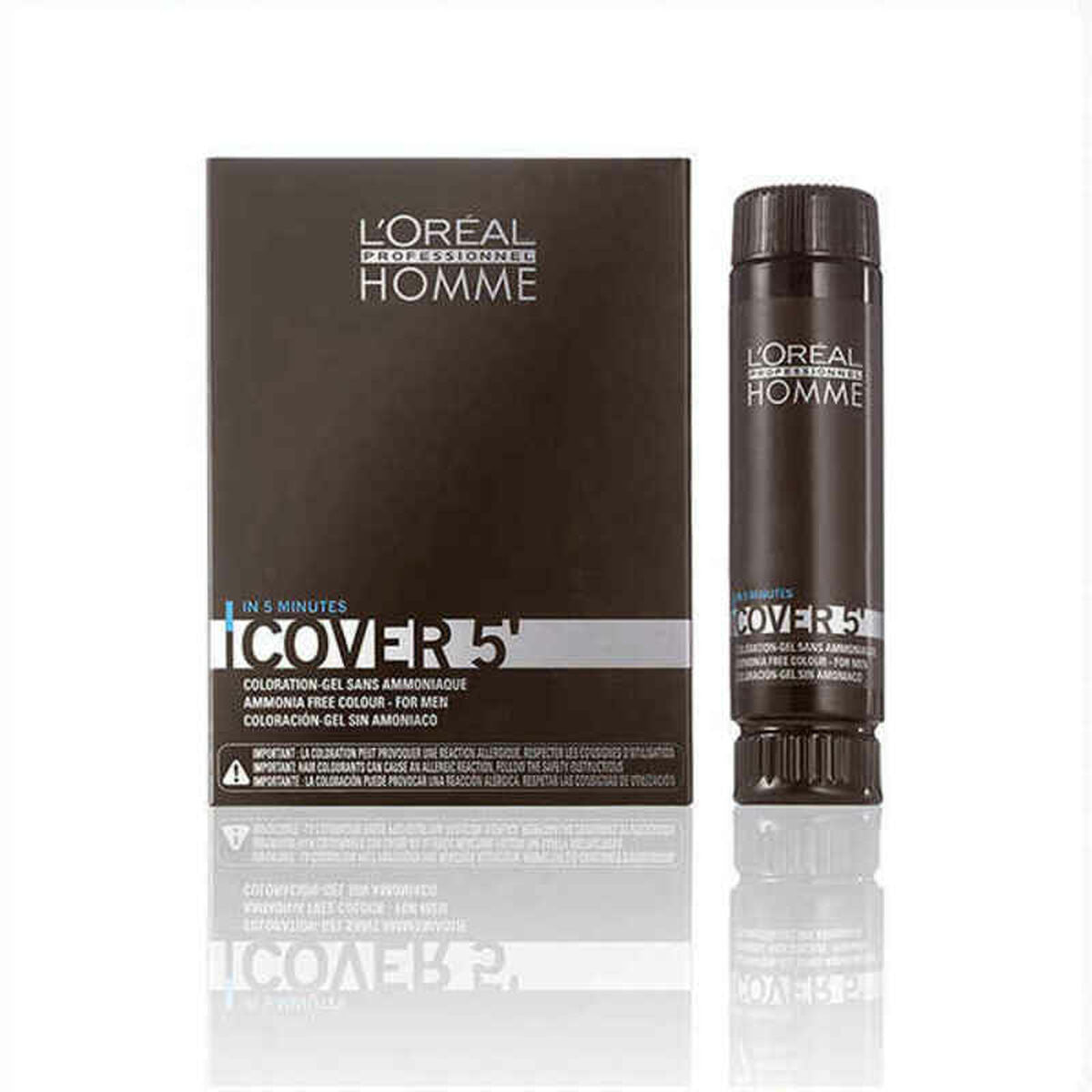 Cream Colourant L'Oreal Professionnel Paris Homme Cover 5 Nº3 (3 x 50