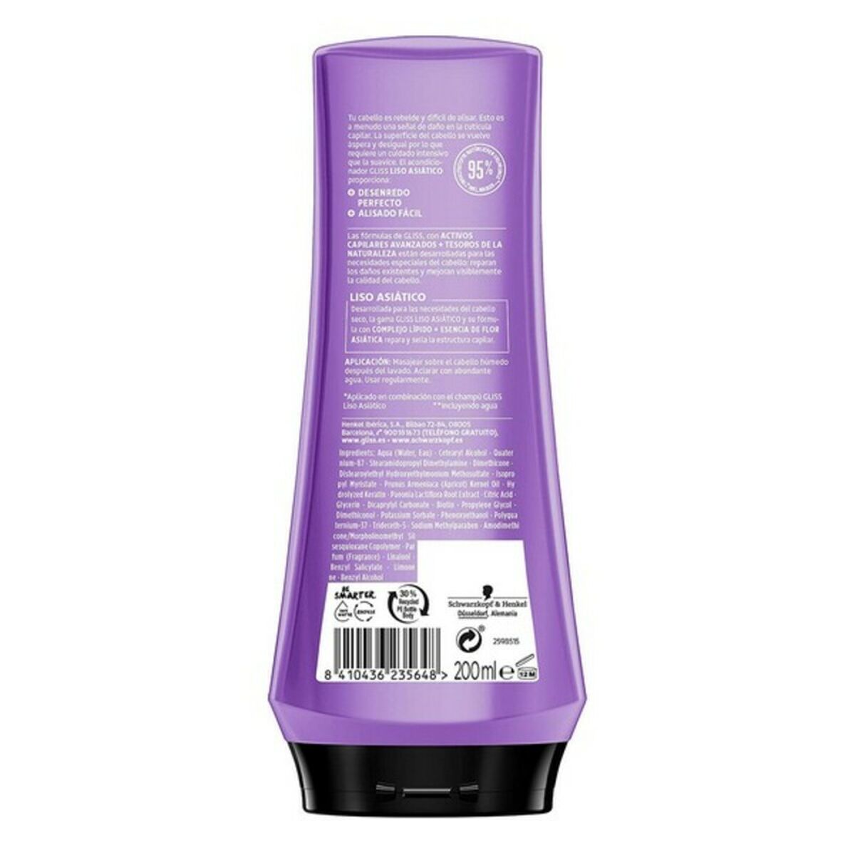 Conditioner Gliss Liso Schwarzkopf (200 ml)