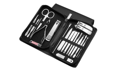 20-Piece Professional Stainless Steel Manicure/Pedicure Kit with