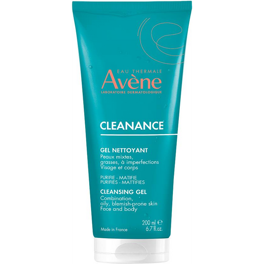 AVENE Cleanance tisztító gél pattanásokra hajlamos érzékeny bőrre 200 ml