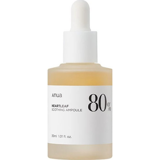 ANUA Heartleaf 80% Soothing Ampoule - Ampoule apaisante à 80% d'extrait de feuille de cœur 30 ml