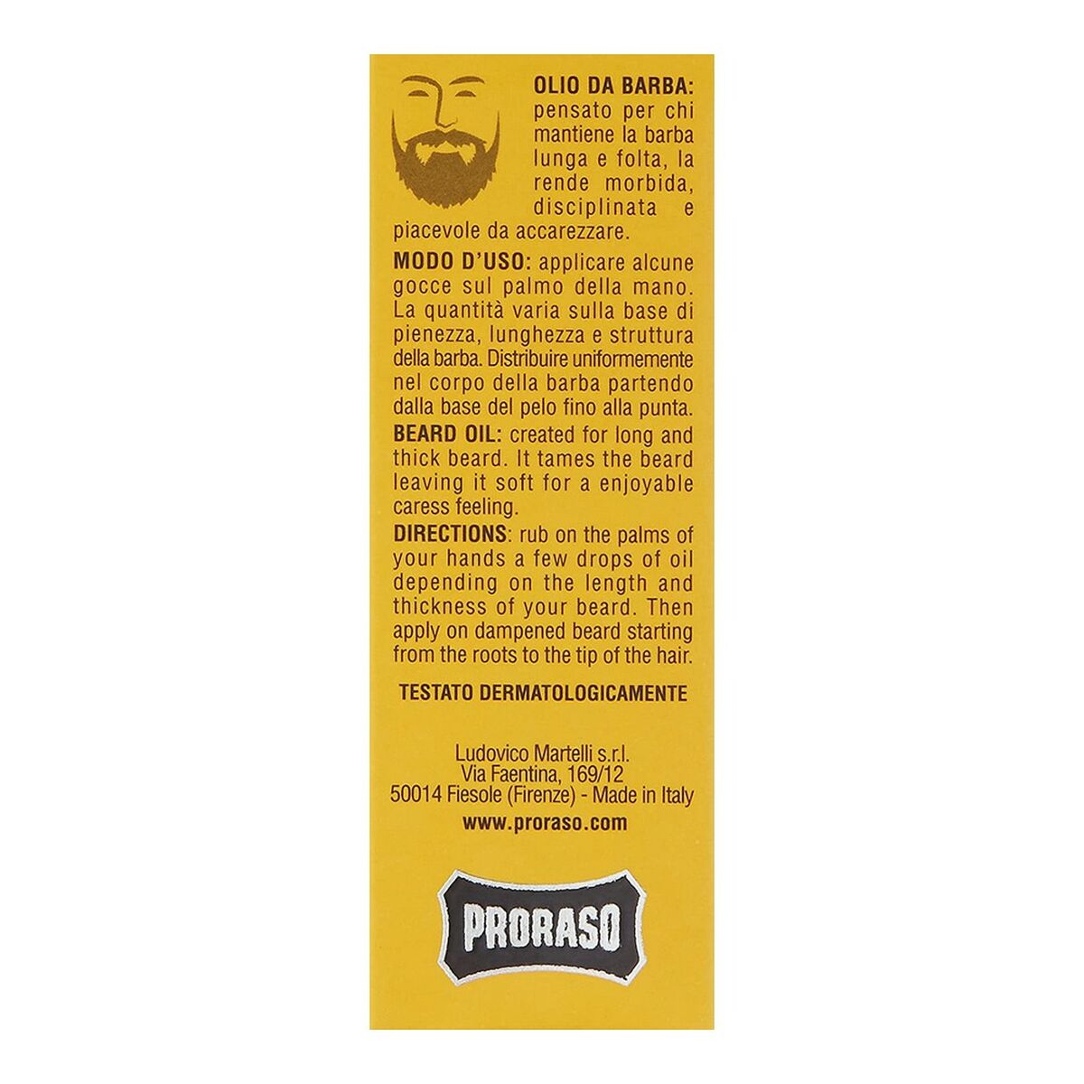 Beard Oil Proraso Wood & Spice (30 ml)