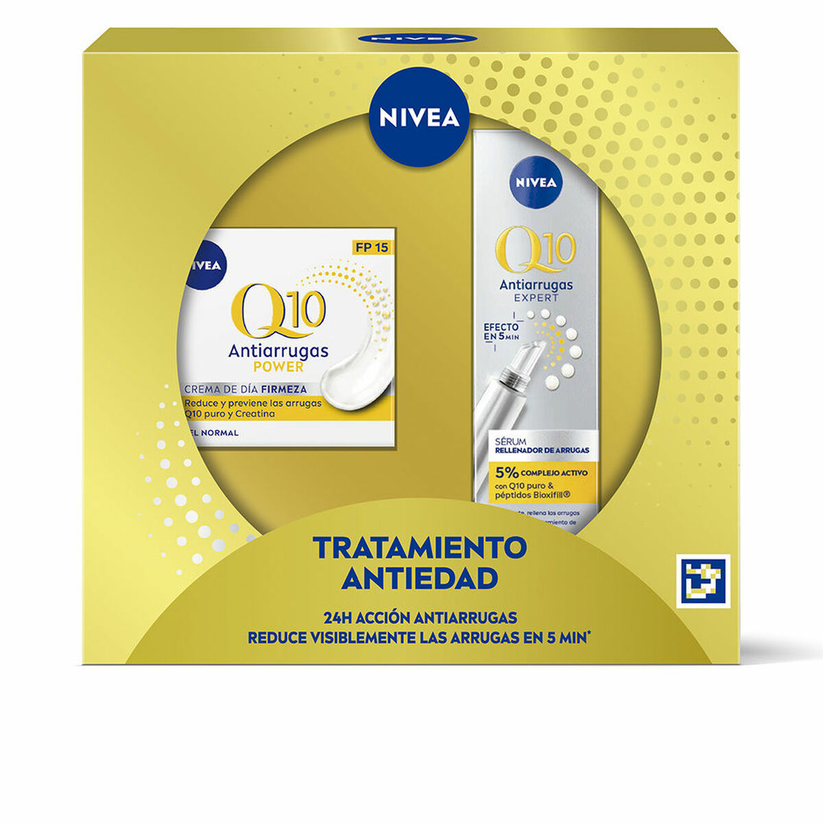 Trousse de cosmétiques pour femmes Nivea Q10 ANTI-RIDES Anti-âge Q10 2 Pièces