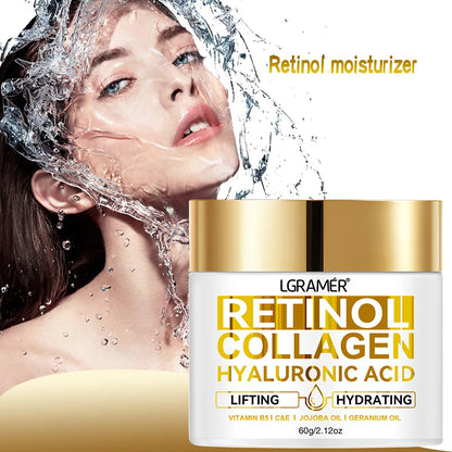Retinol Face Cream Moisturizing Wrinkle Remover Collagen Hyaluronic