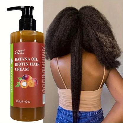 GZE Batana Oil Biotin Hair Cream Strong Hair Anti-Breakage Repair