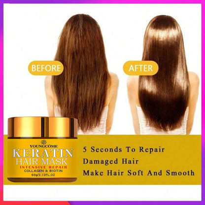 Hair Repairs Hair Mask Biotin Collagen Keratin Treatment Hairs