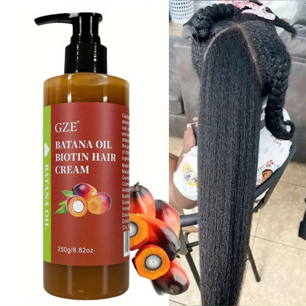 GZE Batana Oil Biotin Hair Cream Strong Hair Anti-Breakage Repair