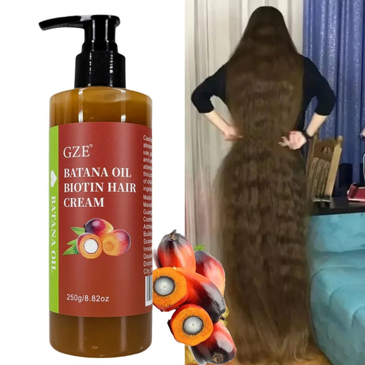 GZE Batana Oil Biotin Hair Cream Strong Hair Anti-Breakage Repair
