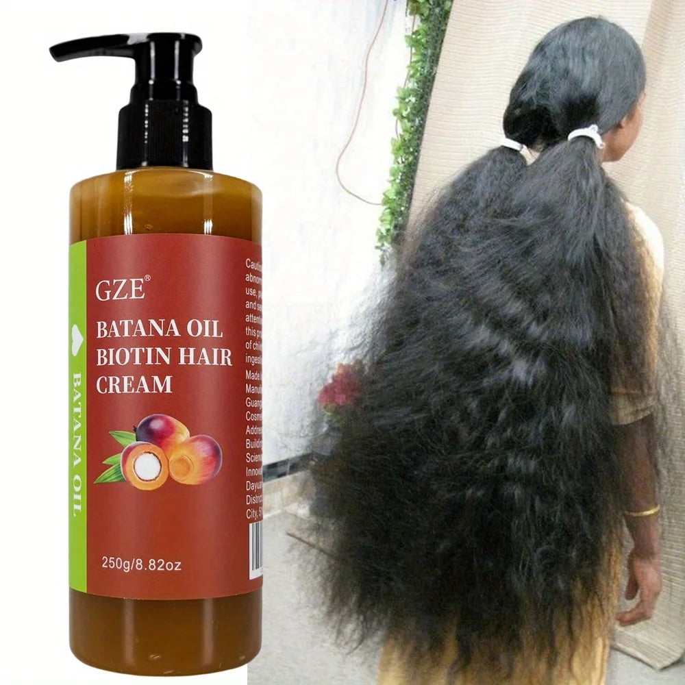 GZE Batana Oil Biotin Hair Cream Strong Hair Anti-Breakage Repair