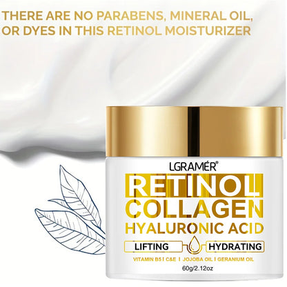 Retinol Face Cream Moisturizing Wrinkle Remover Collagen Hyaluronic