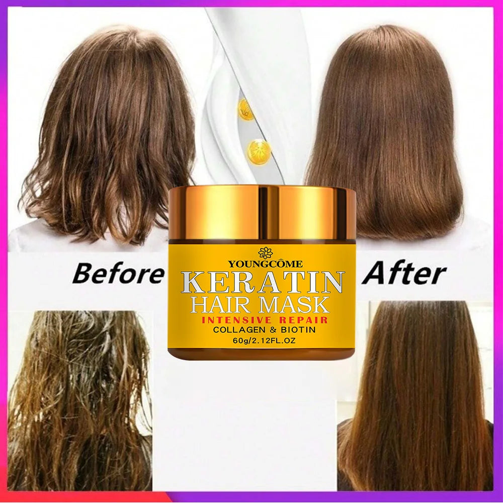 Hair Repairs Hair Mask Biotin Collagen Keratin Treatment Hairs