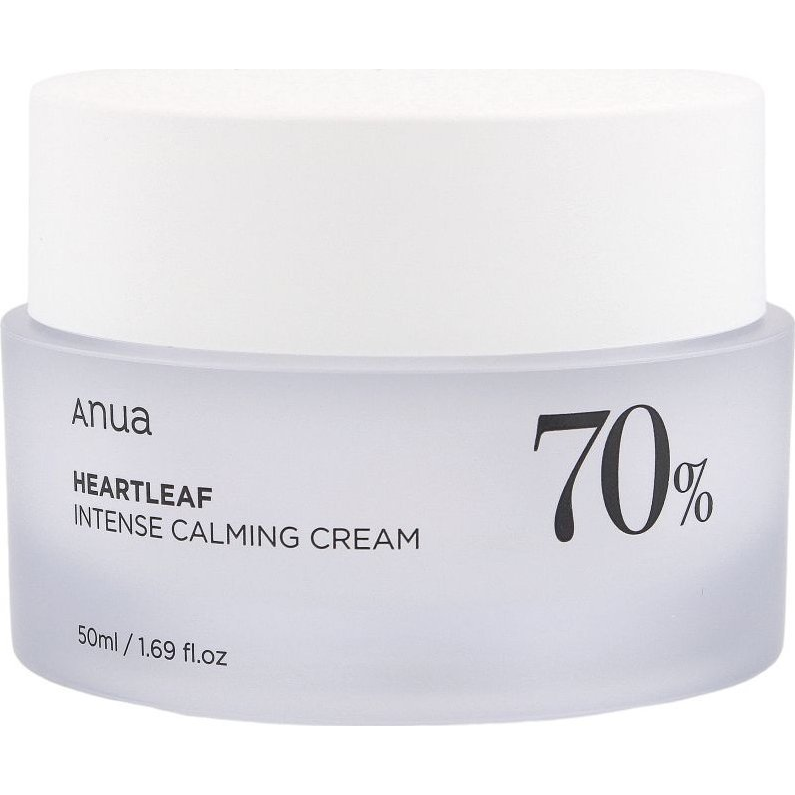 ANUA Heartleaf 70% Intense Calming Cream Crème apaisante intense à 70% d'extrait de feuille de cœur, 50 ml