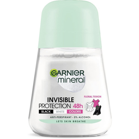 GARNIER Mineral Invisible 48H Roll-On Antiperspirant 50 ml