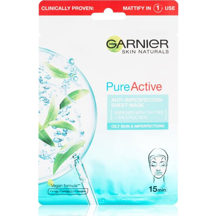 GARNIER Skin Naturals Pure Active Anti-Imperfection Sheet Mask 28g
