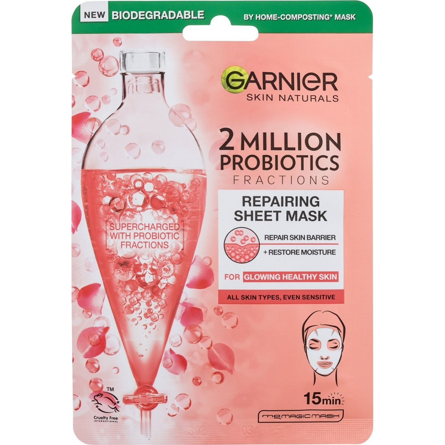 GARNIER Skin Naturals 2 Million Probiotics Repairing Sheet Mask 22 g