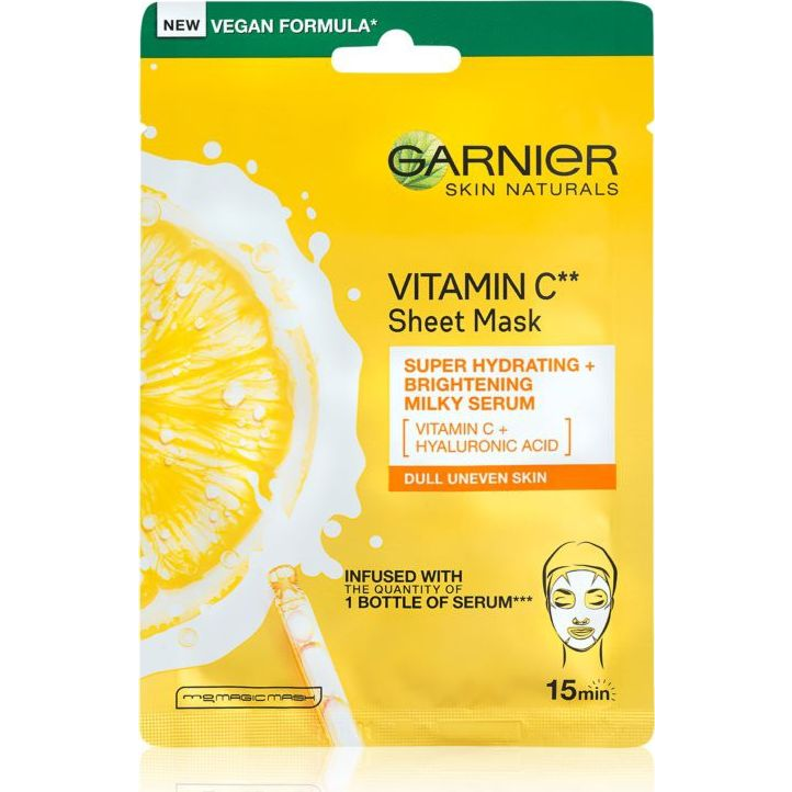 GARNIER Skin Naturals Vitamin C Sheet Mask Super Hydrating 28 g