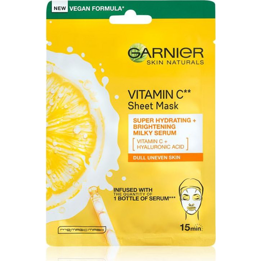 GARNIER Skin Naturals Vitamin C Sheet Mask Super Hydrating 28 g