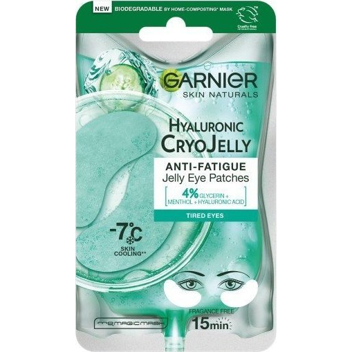 GARNIER Cryo Jelly masque yeux tissu effet glaçon -7°C 5 g