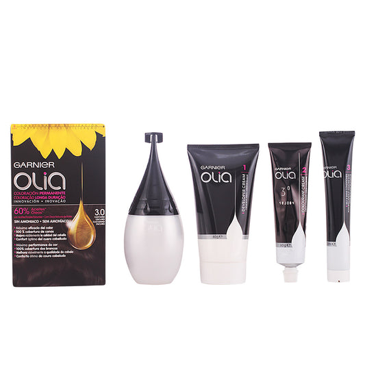 OLIA coloración permanente sin amoniaco #3.0-negro natural 1 u