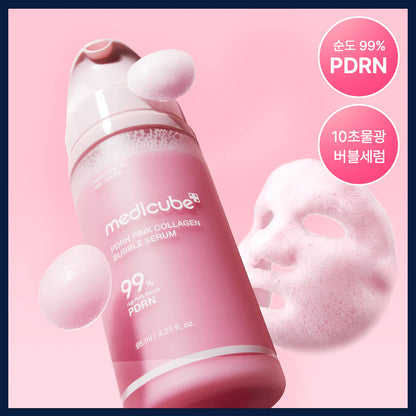 Medicube Sérum Moussant PDRN Collagène Rose + Pinceau Jelly
