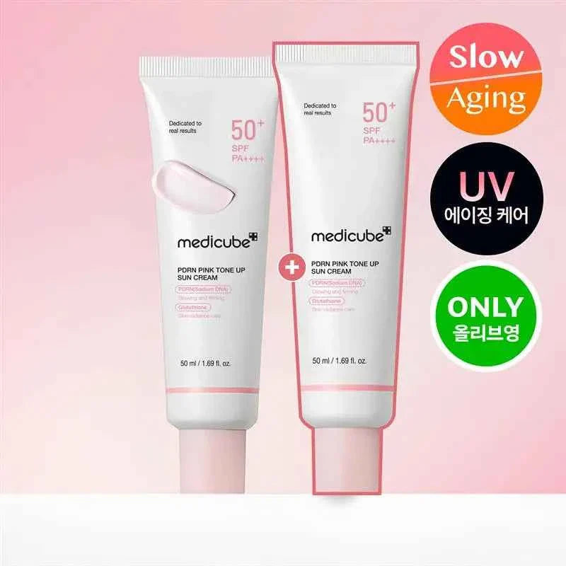 Medicube PDRN pink tone-up sunscreen 50ml (1+1)
